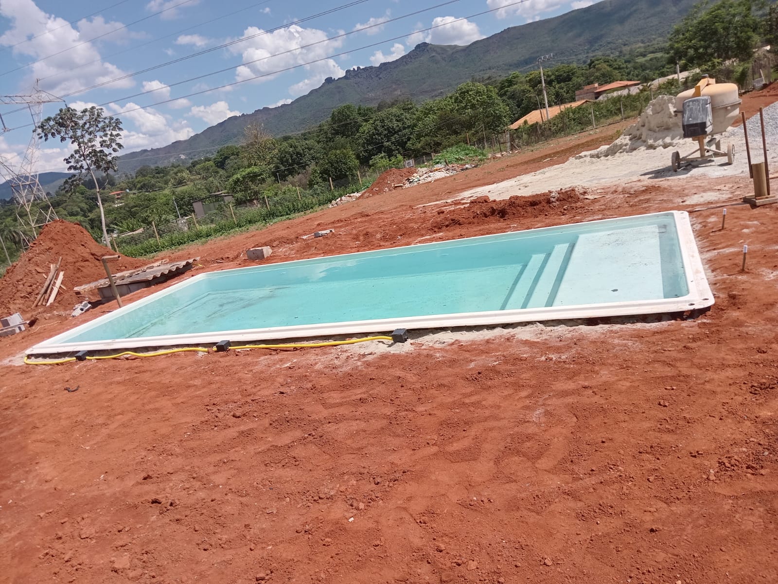 Piscina de fibra